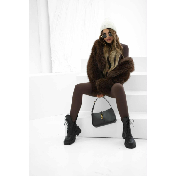 Legginsy modelujące / wysoki stan / PRĄŻKI CHOCO /  S - M - L - XL